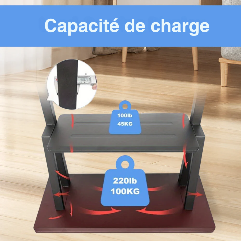 Support TV sur pied avec roulettes