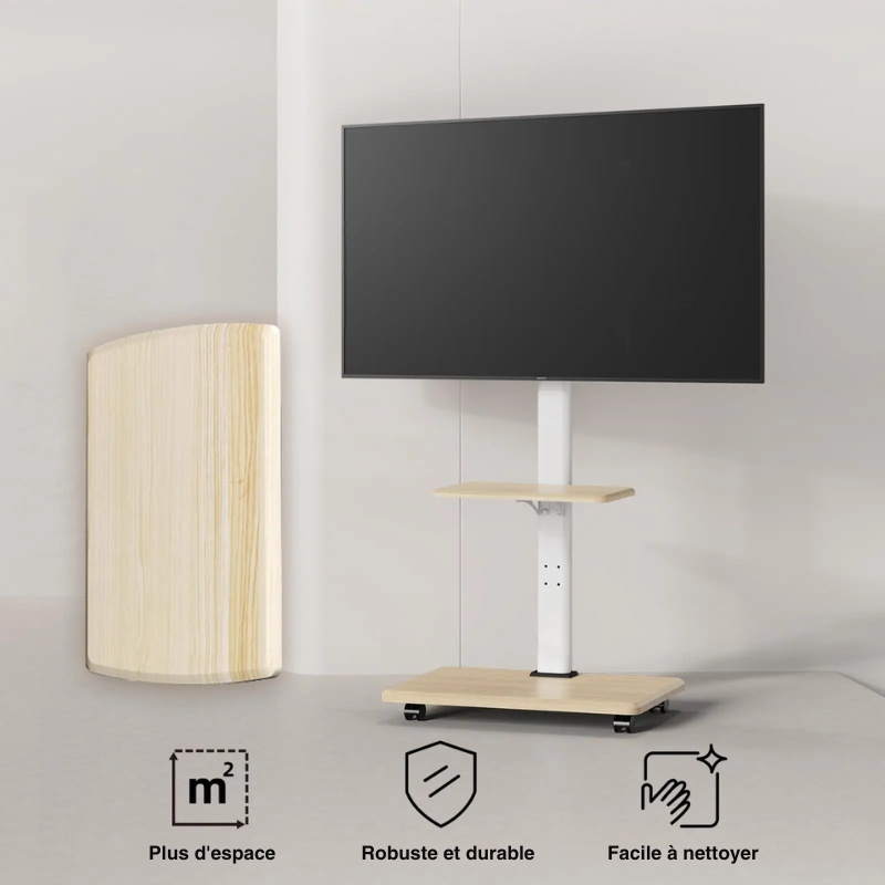 Support TV roulettes design