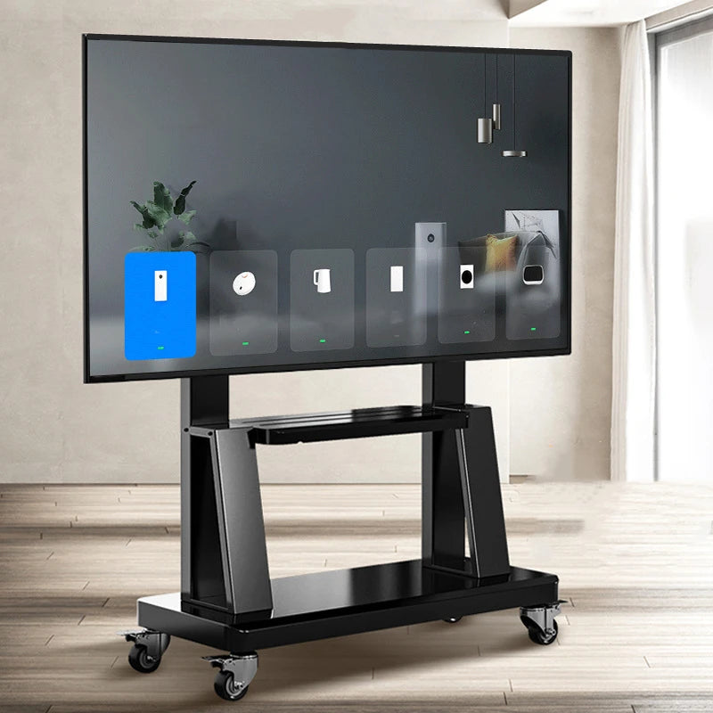 Support TV sur pied avec roulettes