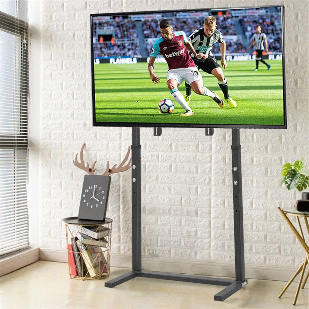 Support TV sur pied réglable en hauteur