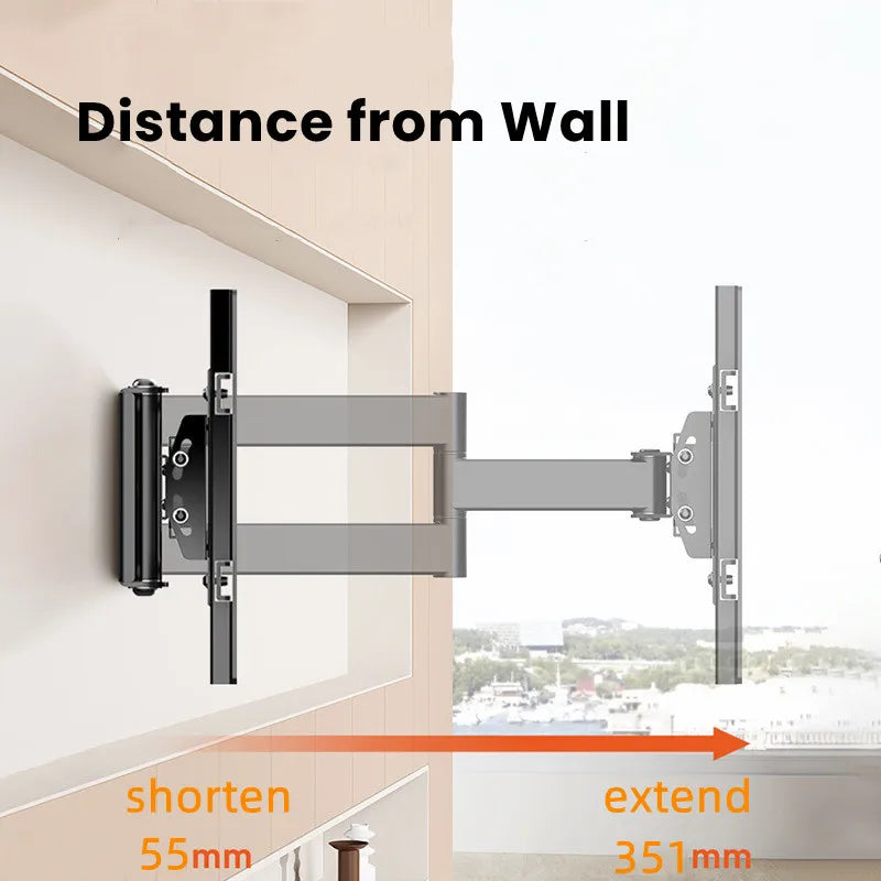 Support TV orientable et inclinable