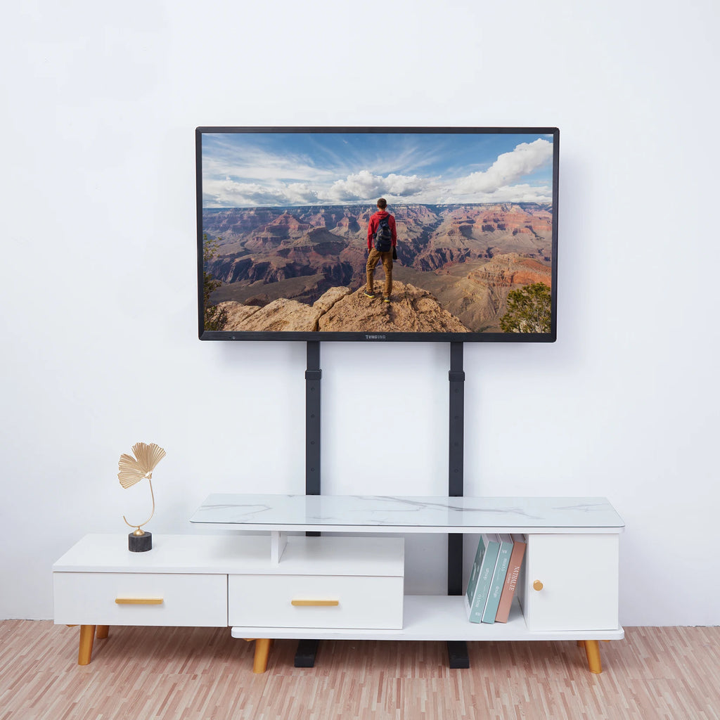 Support TV sur pied réglable en hauteur