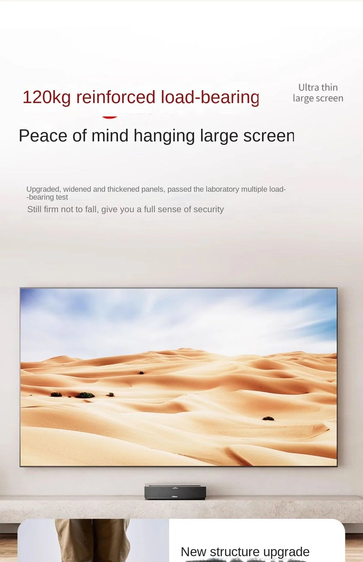 Support TV mural inclinable