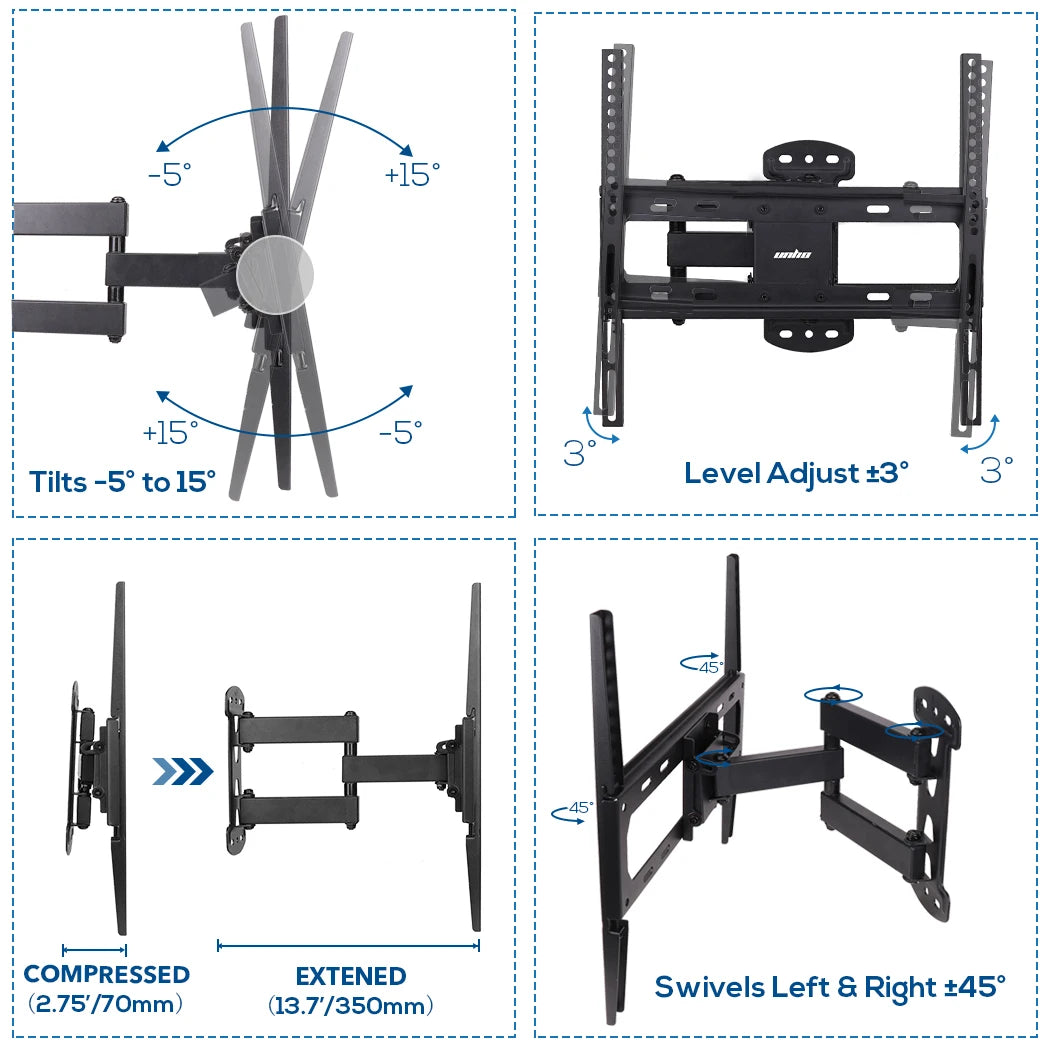 Support TV orientable 55 pouces